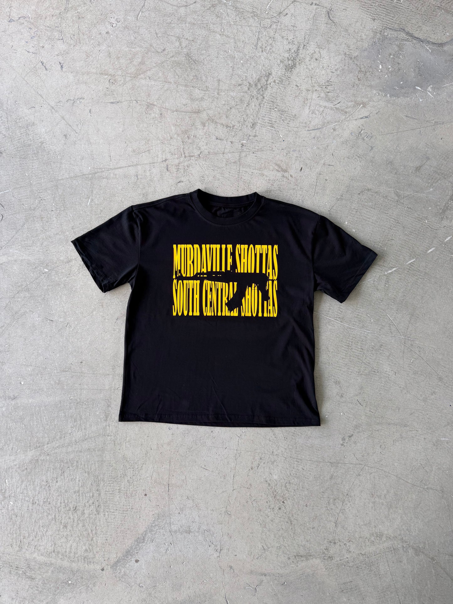 SHOTTAS TEE (BLACK/YELLLOW)