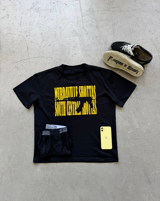 SHOTTAS TEE (BLACK/YELLLOW)