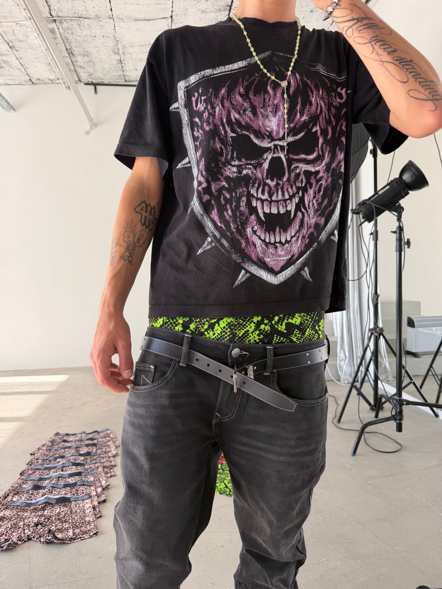 GLEN BOXERS (NEON SNAKESKIN)