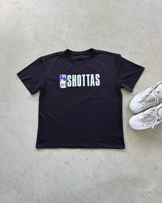 SHOTTAS NBA TEE (BLACK)